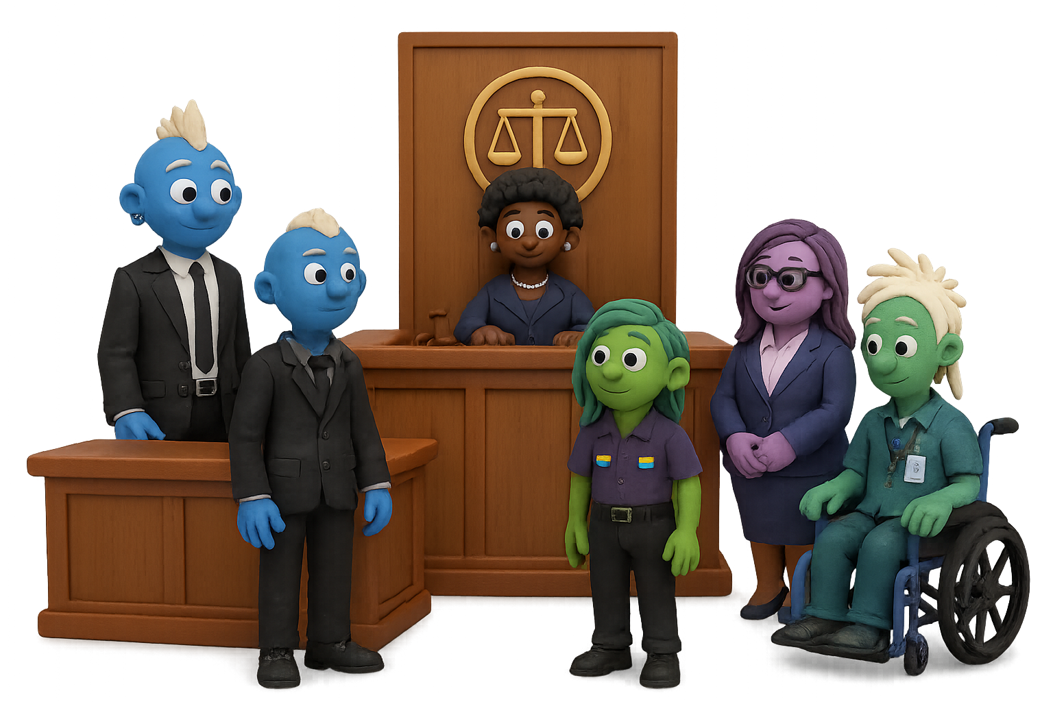 in court