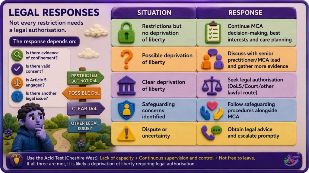 Legal Responses to Restrictions and Deprivation of Liberty