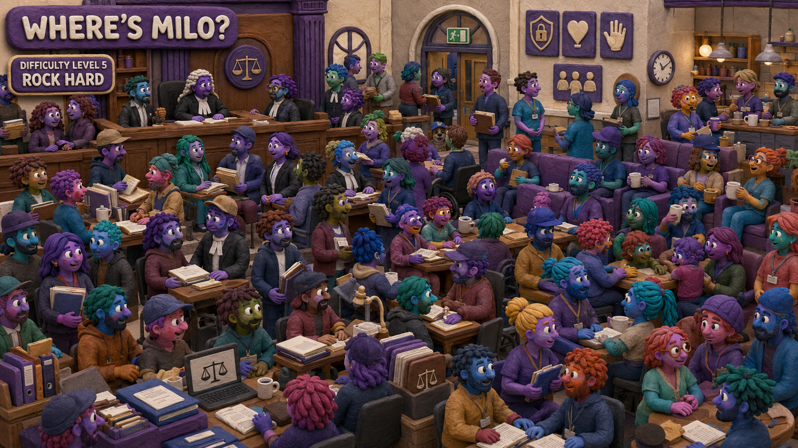 Busy Where's Milo scene